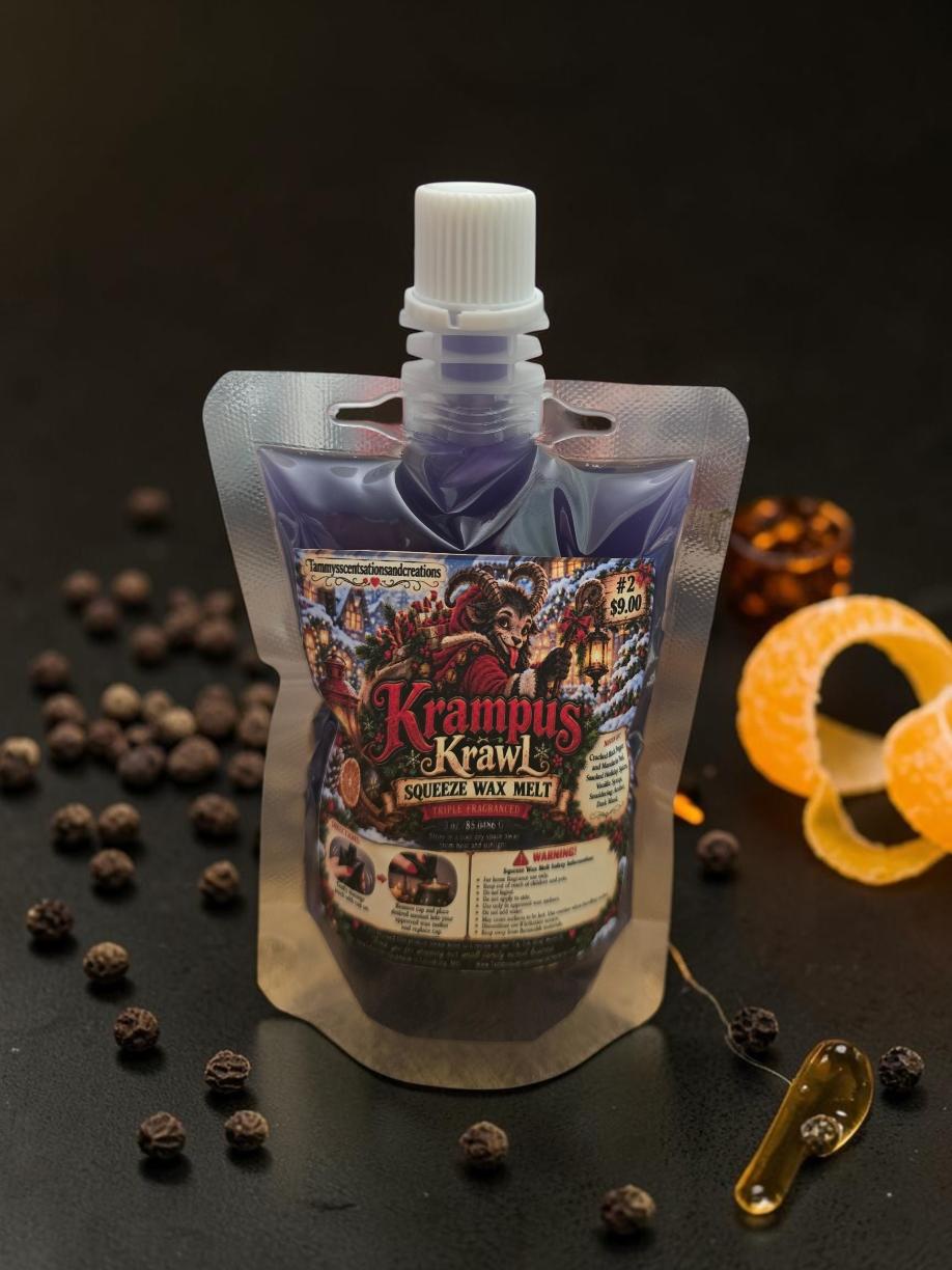 Krampus Krawl Triple Fragranced Squeeze Wax Melt 3 oz.