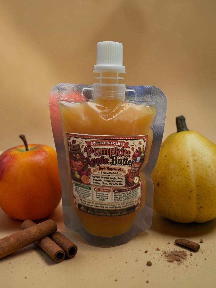 Pumpkin Apple Butter Triple Fragranced Squeeze Wax Melt 3 oz.