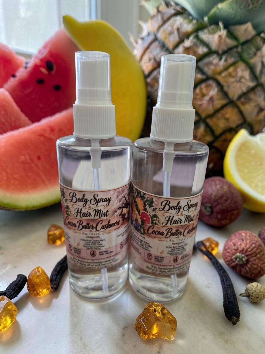 Cocoa Butter Cashmere body spray and hair mist 4 oz.