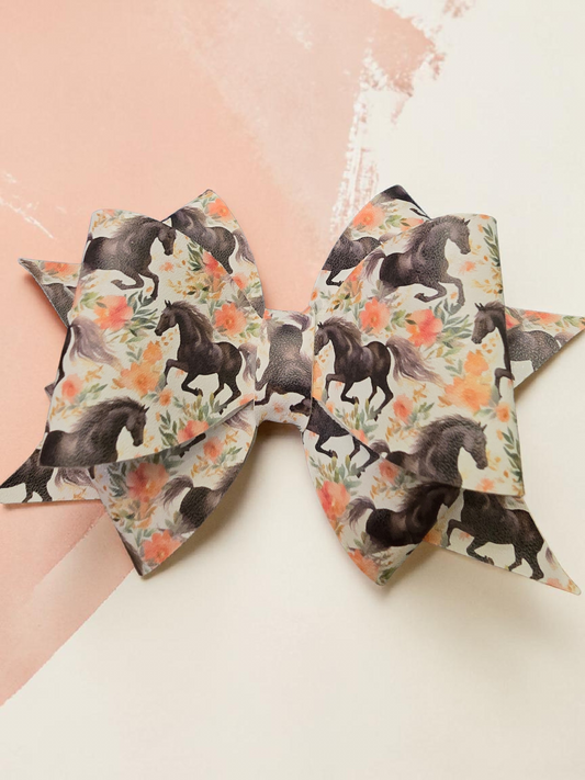 Black Beauty Single Hair Bow design #1