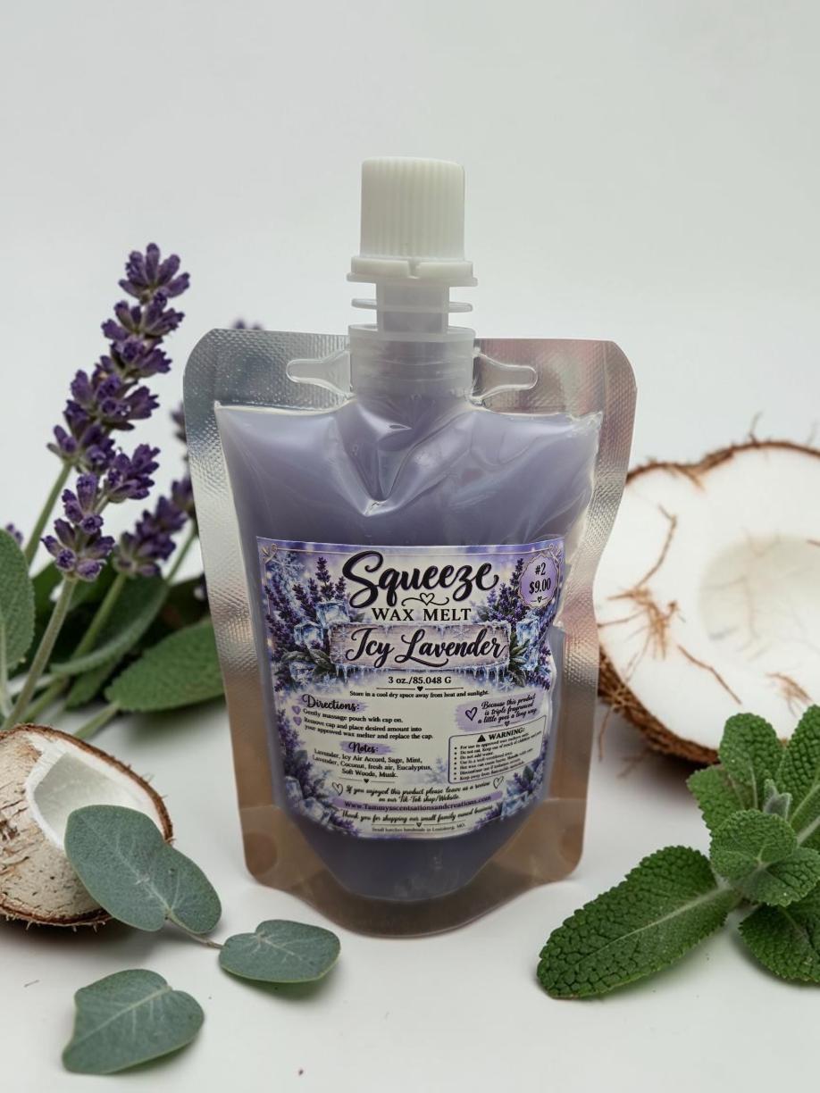 Icy Lavender Triple Fragranced Squeeze Wax Melt 3 oz.