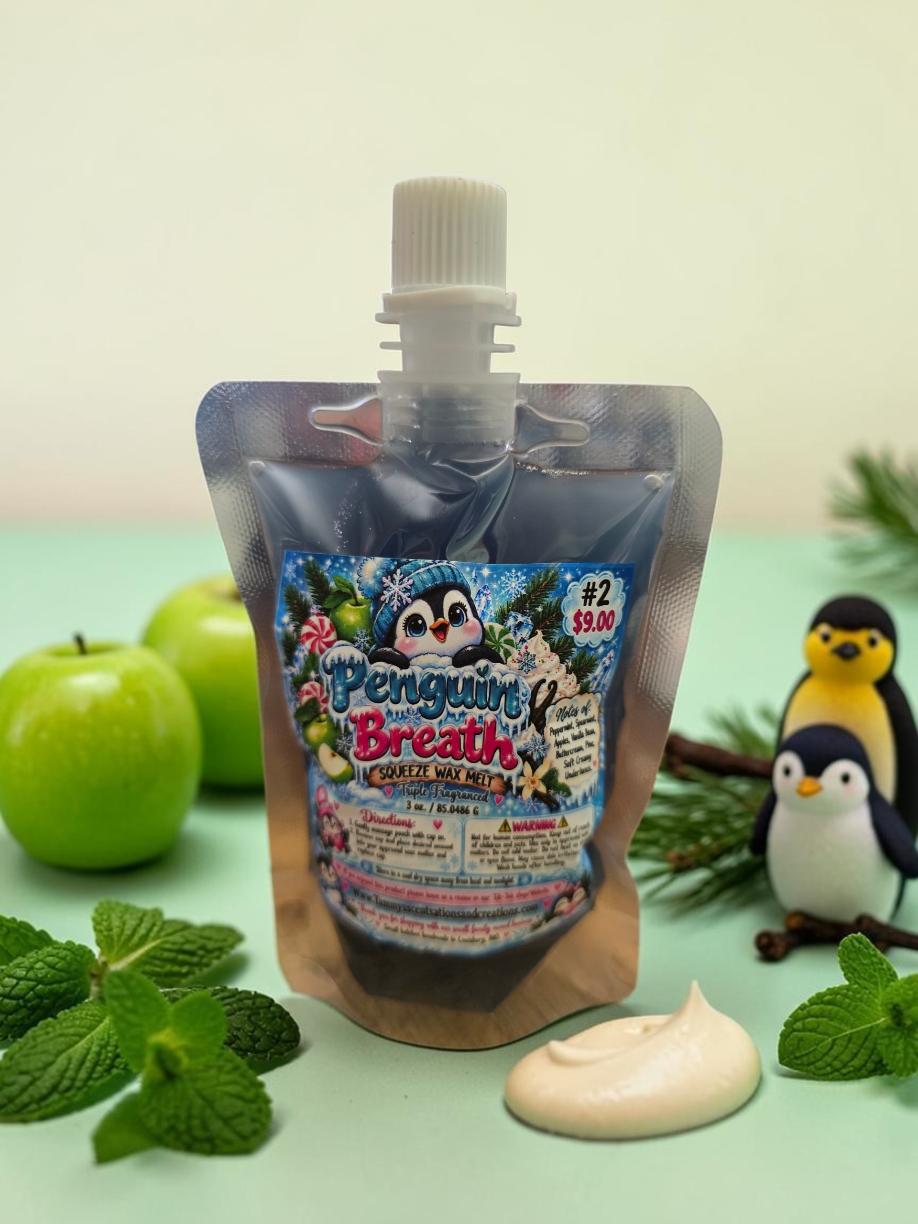 Penguin Breath Triple Fragranced Squeeze Wax Melt 3 oz.