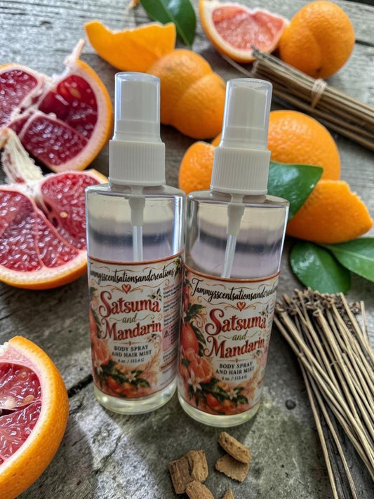 Satsuma and Mandarin body spray and hair mist 4 oz.