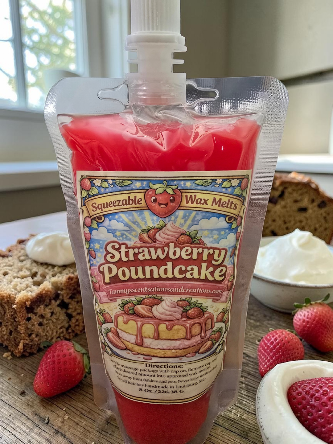 Strawberry Poundcake