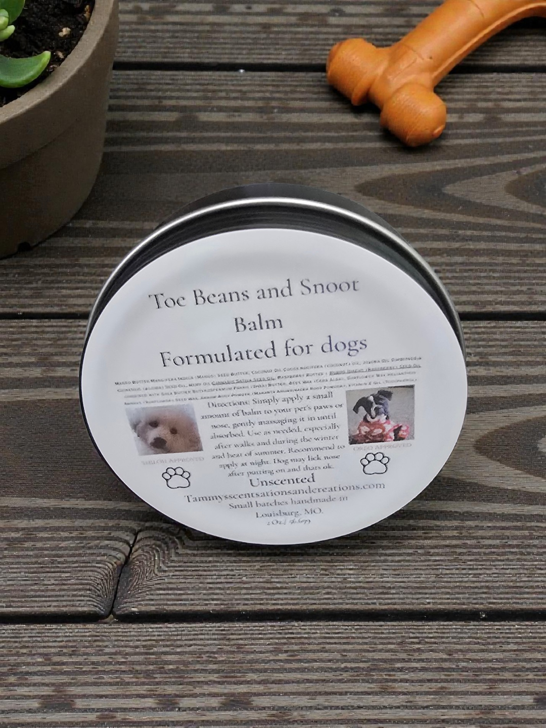 Toe Bean and Snoot Balm 2 oz.