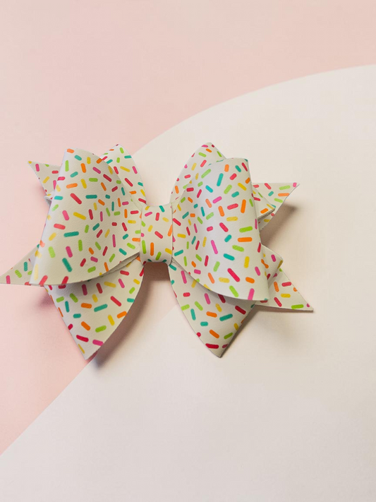 Sprinkles Single Hair Bow Solid Sprinkles