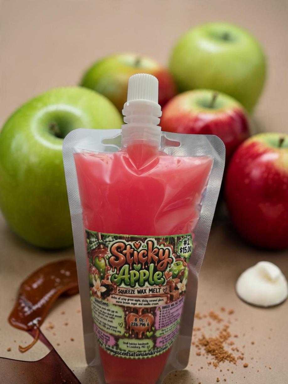 Sticky Apple Triple Fragranced Squeeze Wax Melt 8 oz.